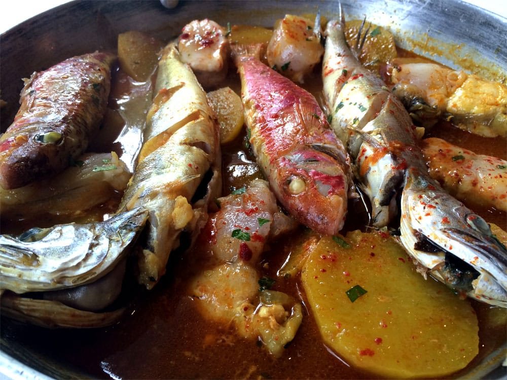 Cruet de peix, ragoût traditionnel de poisson et de pommes de terre