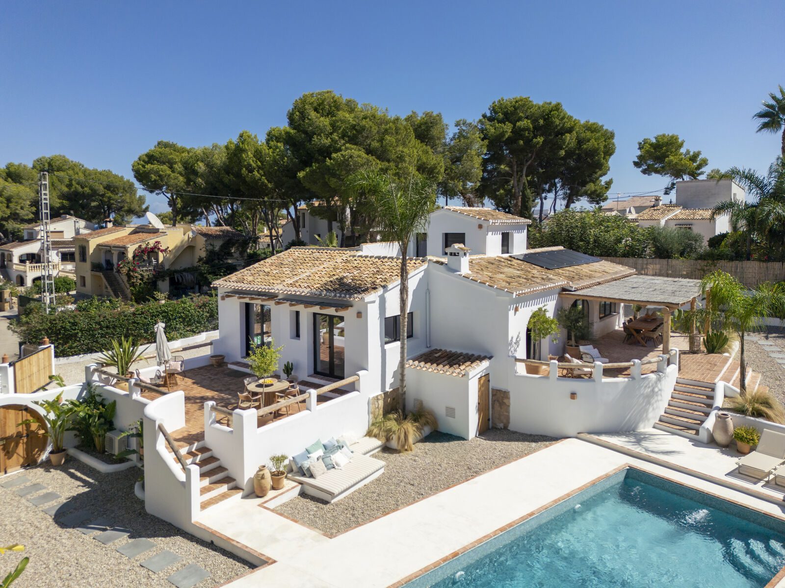 Ibiza-style villa near Arenal beach