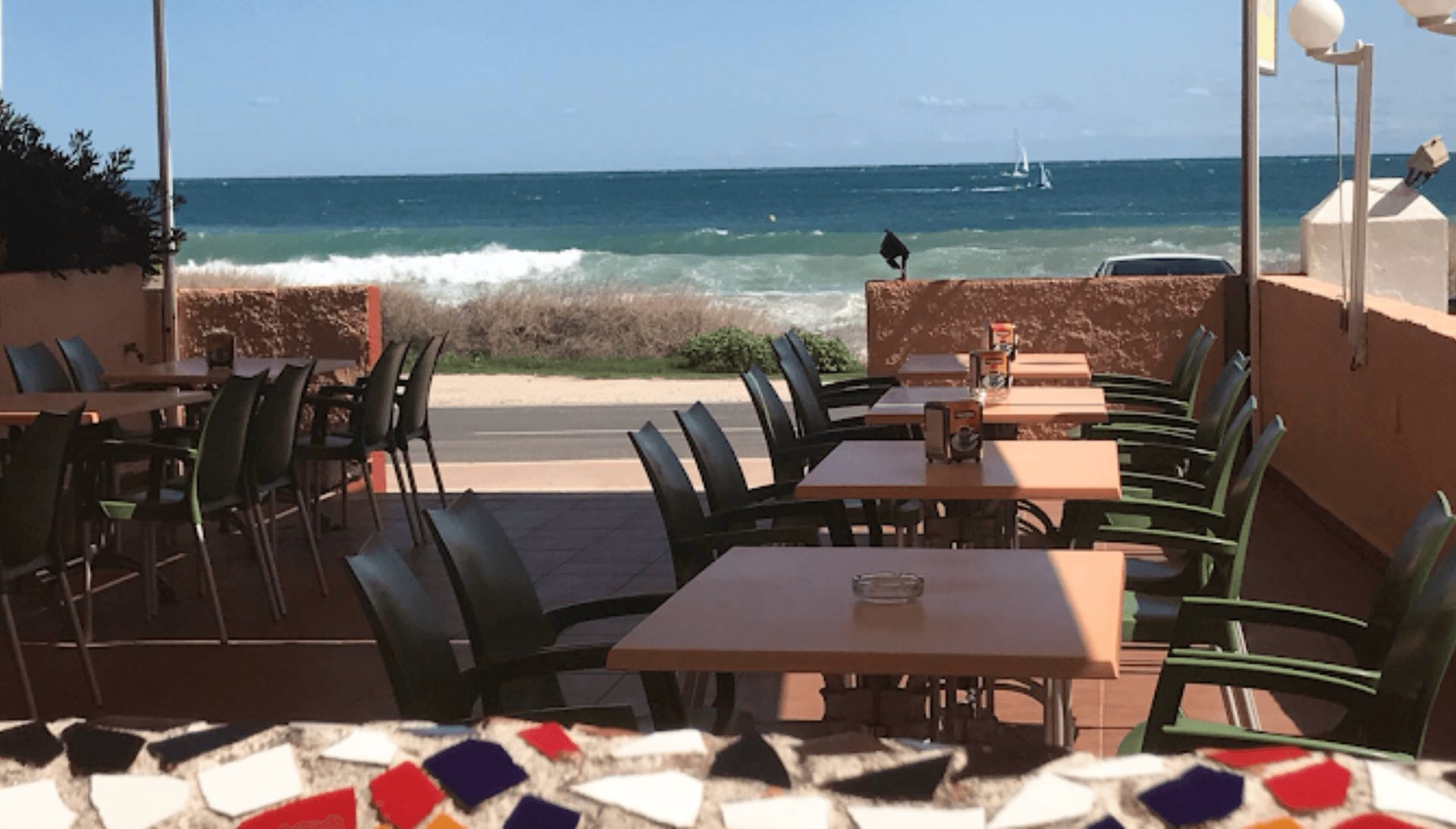 La mer depuis la table