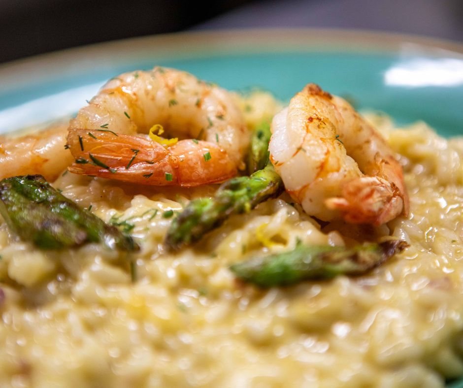 Risotto asparagi e gamberetti