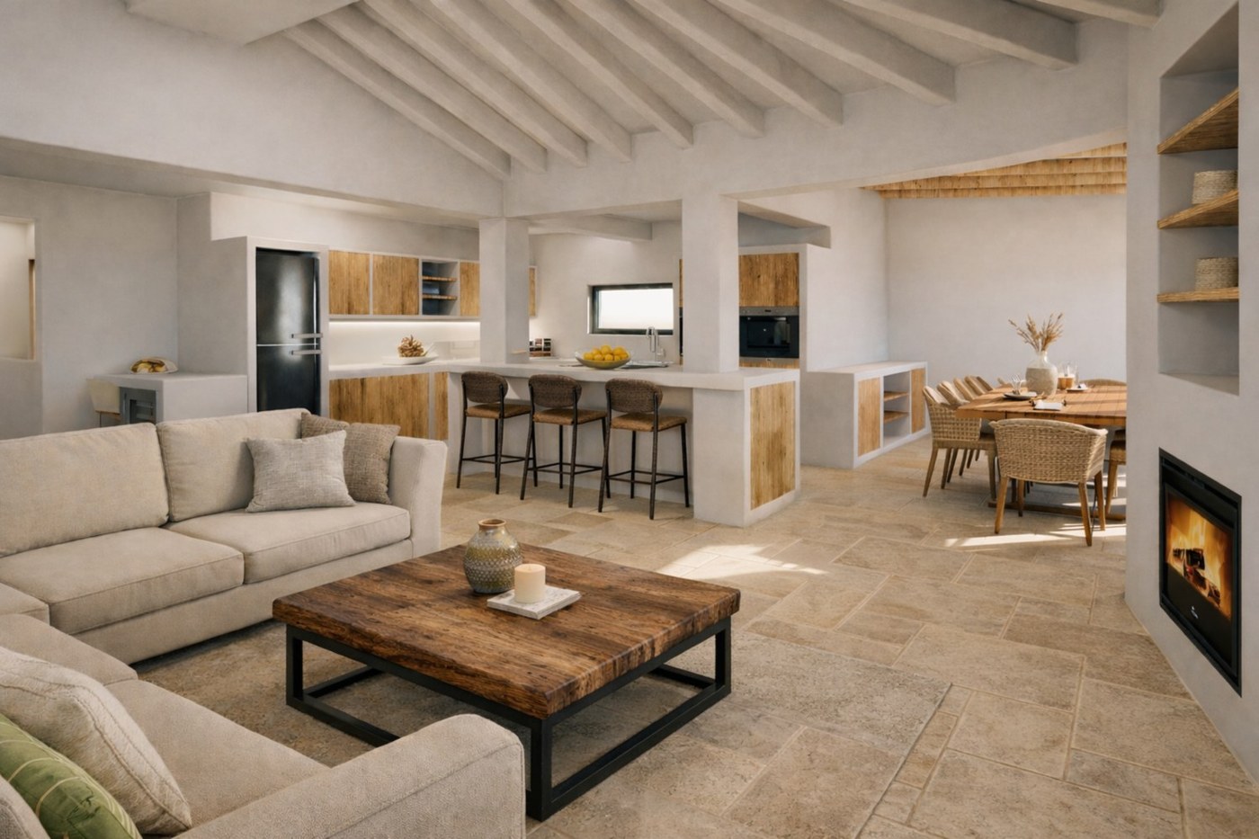 Villa Bonita: the living room