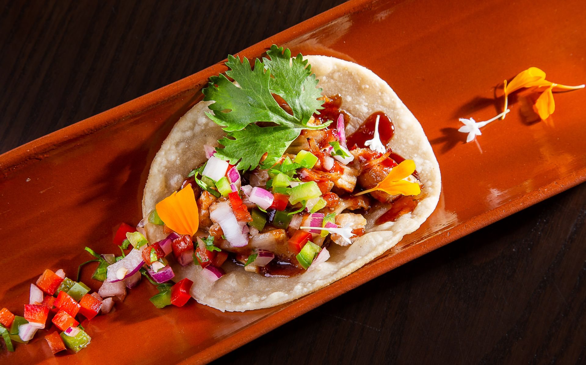 « Coqueta escaldà » au pico de gallo
