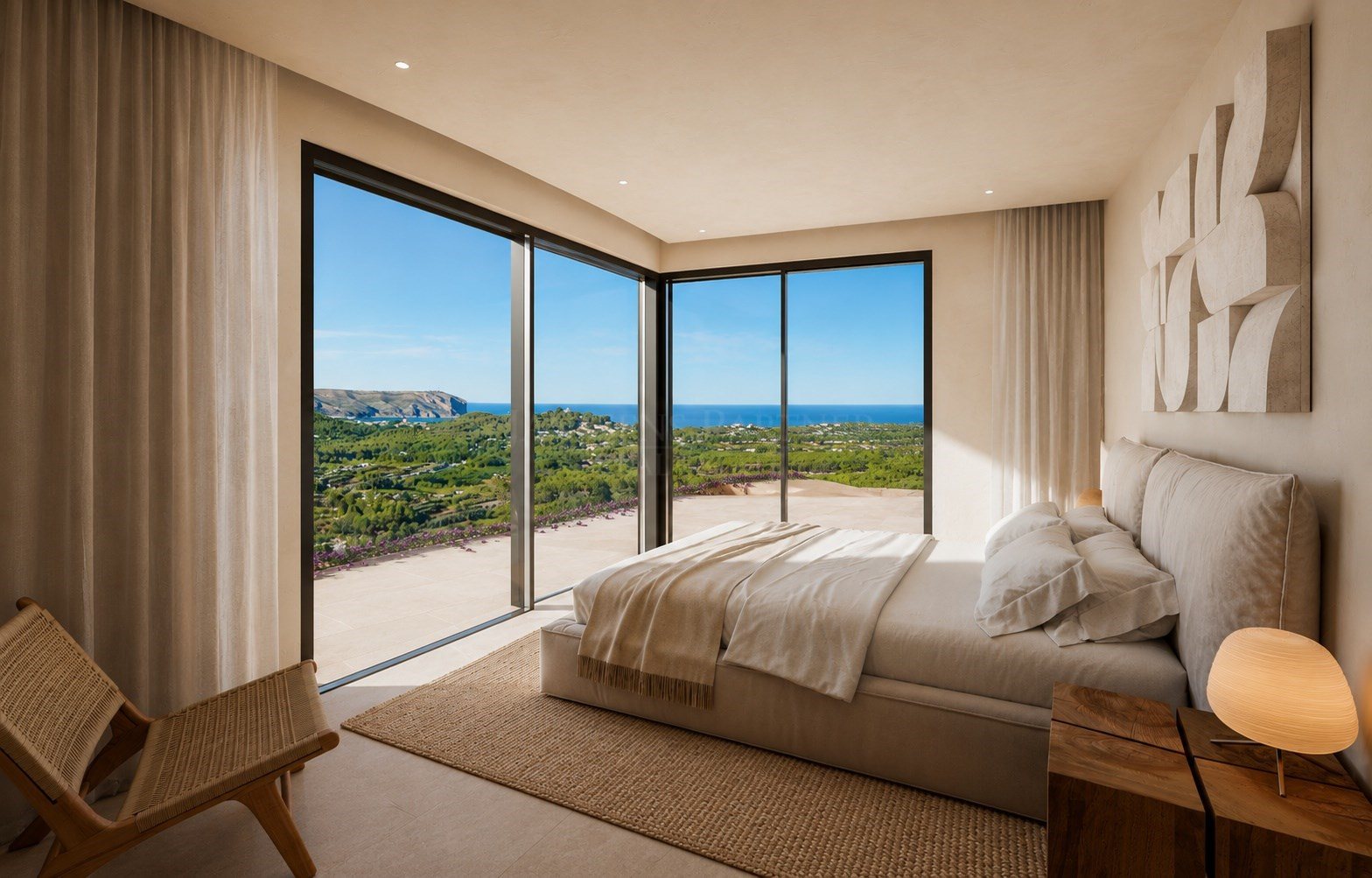 Villa Sirocco: bedroom with a view