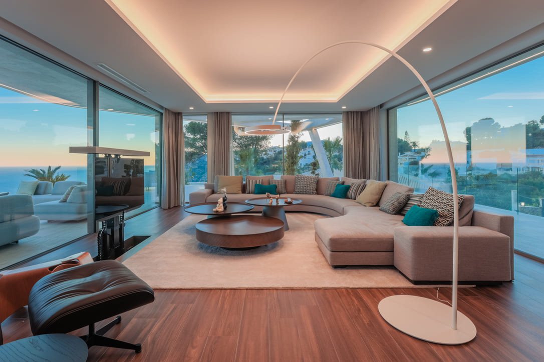 Casa Morgan: living room with a view