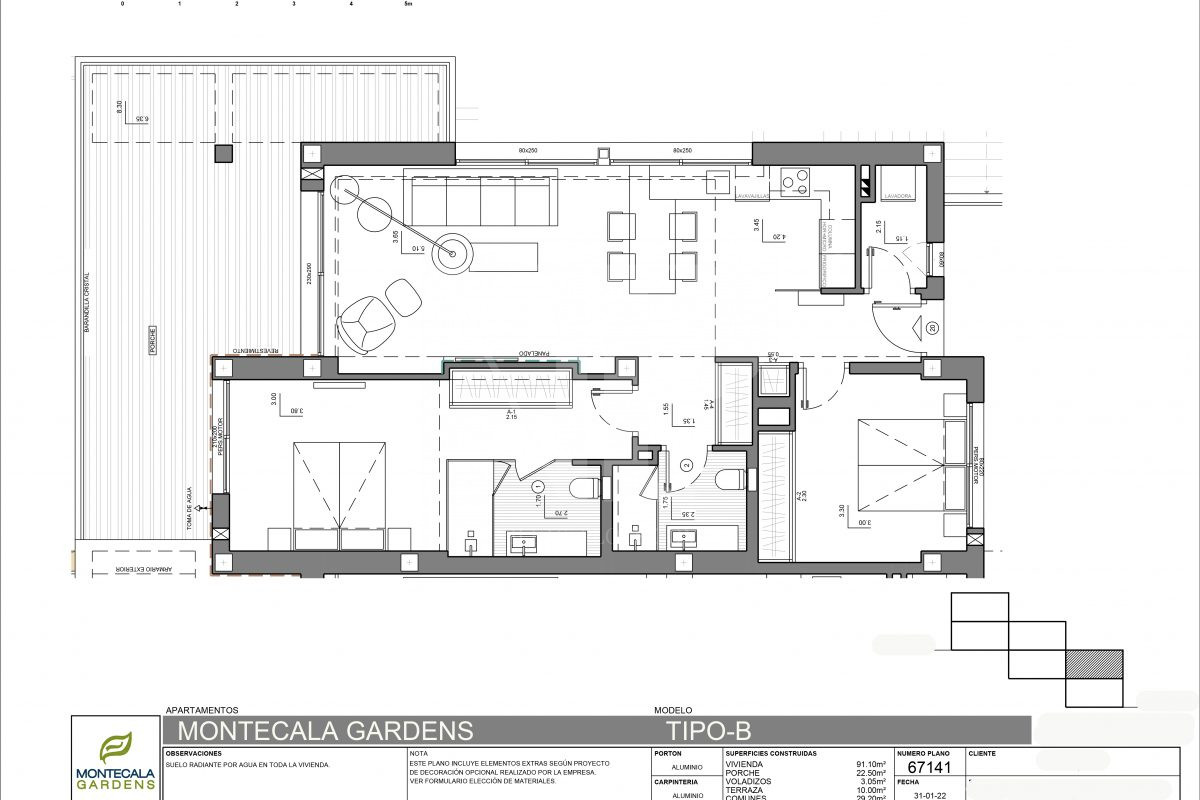 2 Bedrooms - Benitachell — 22/23